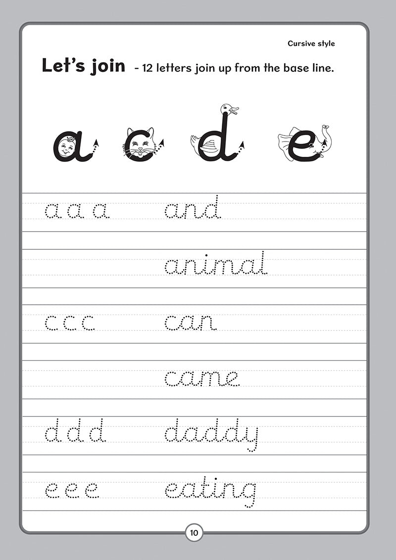 Handwriting Practice - Cursive Letters