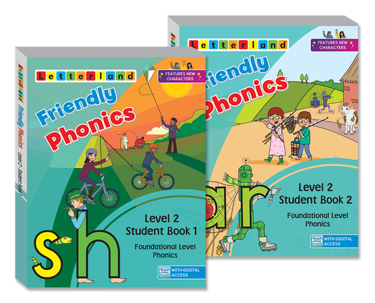 Friendly Phonics - Level 2 - Student Books (Set of 2)