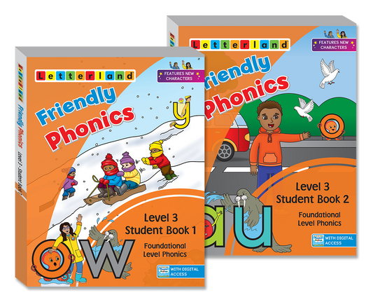 Friendly Phonics - Level 3 - Student Books (Set of 2)