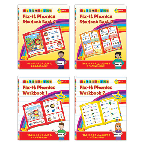 Fix-it Phonics - Level 1 - Student Pack (2nd Edition) – Letterland UK