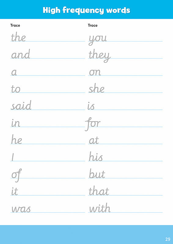 Beginners Cursive Handwriting