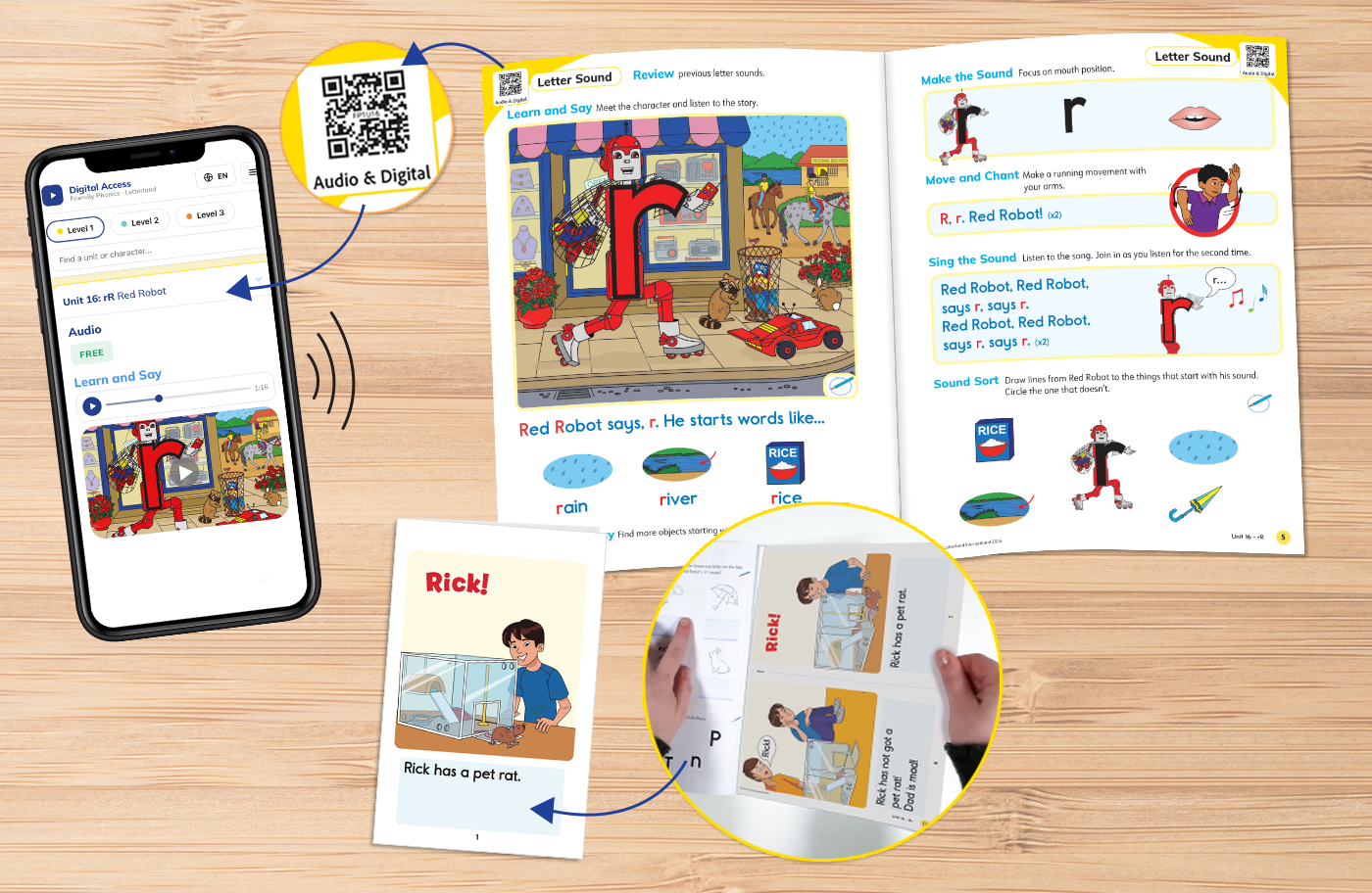Friendly Phonics - Level 1 - Student Books (Set of 2)