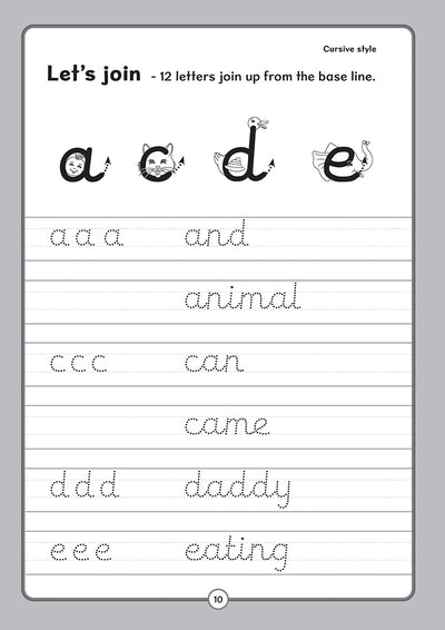 Handwriting Practice -  Cursive Letters