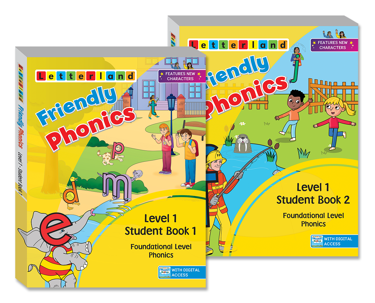 Friendly Phonics - Level 1 - Student Books (Set of 2)
