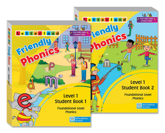 Friendly Phonics - Level 1 - Student Books (Set of 2)