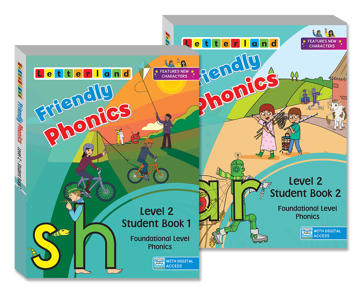 Friendly Phonics - Level 2 - Student Books (Set of 2)