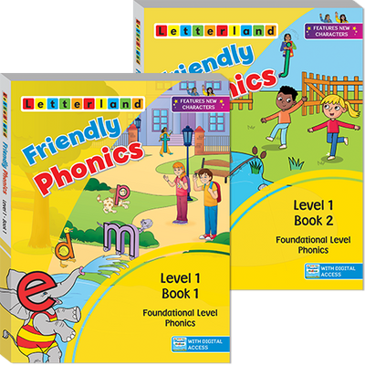 Friendly Phonics - Level 1 - Student Books (Set of 2)