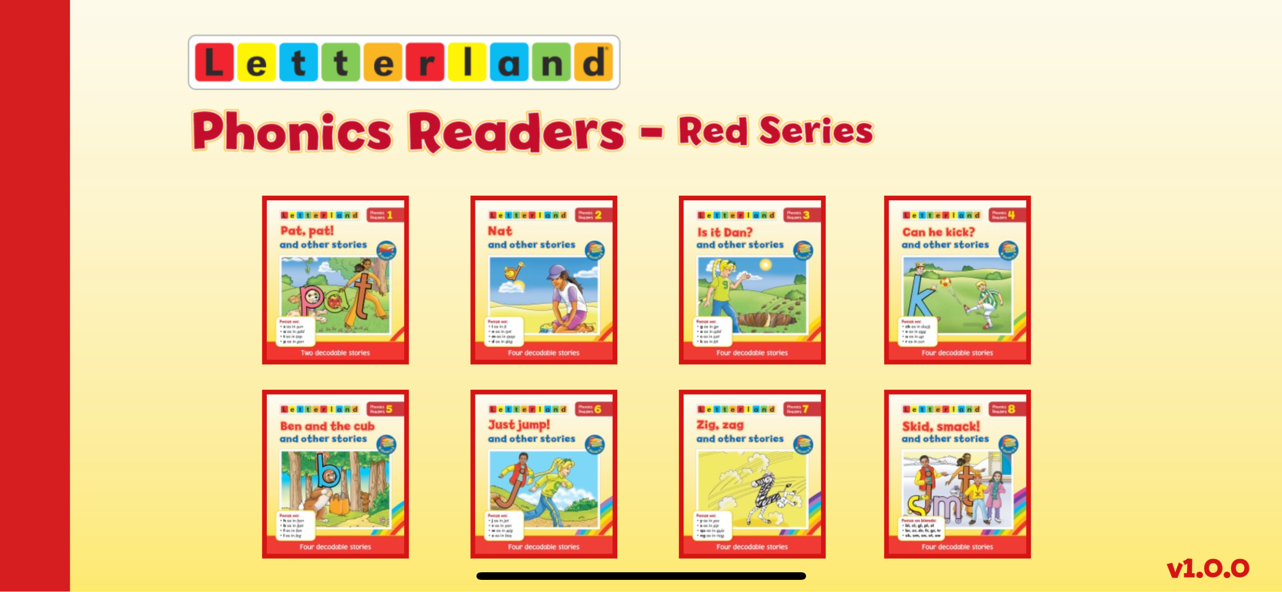 Phonics Readers Red Series App